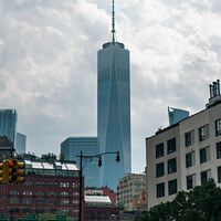 Buy canvas prints of One World Trade Centre Street Shot by Benjamin Brewty