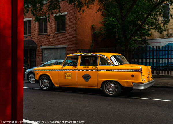 New York City Taxi Picture Board by Benjamin Brewty