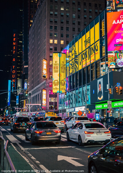 Times Square Traffic Picture Board by Benjamin Brewty