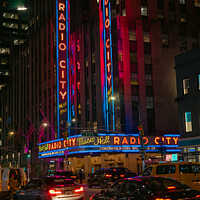 Buy canvas prints of Radio City Music Hall At Night  by Benjamin Brewty