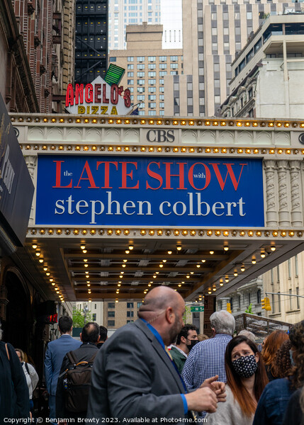The Late Show With Stephen Colbert Picture Board by Benjamin Brewty