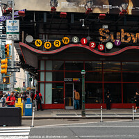 Buy canvas prints of Times Square Subway Station by Benjamin Brewty