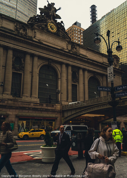 Grand Central Station Street Photography Picture Board by Benjamin Brewty