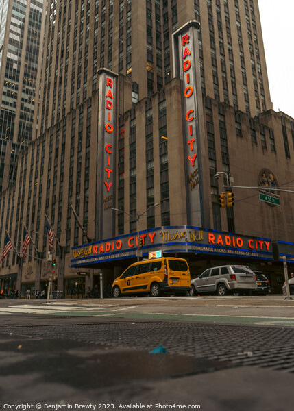 Radio City Music Hall Picture Board by Benjamin Brewty