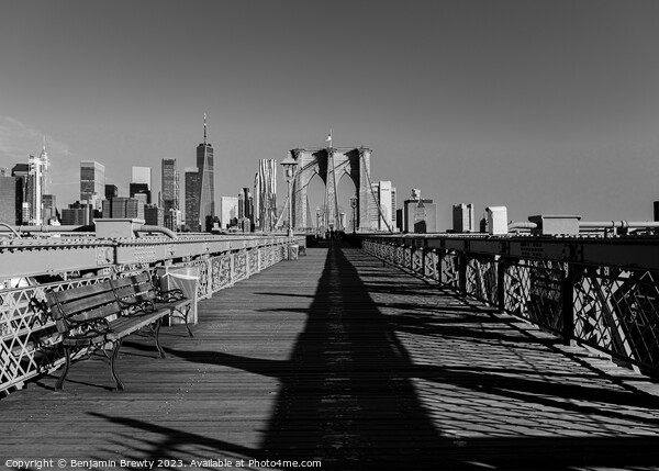Brooklyn Bridge  Picture Board by Benjamin Brewty