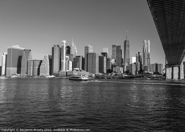 New York Skyline  Picture Board by Benjamin Brewty