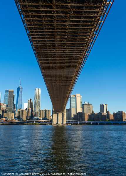 Under Brooklyn Bridge  Picture Board by Benjamin Brewty