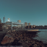 Buy canvas prints of Sunrise Skyline NYC by Benjamin Brewty