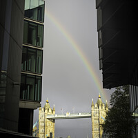 Buy canvas prints of Tower Bridge Rainbow  by Benjamin Brewty