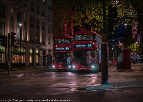 London Buses Picture Board by Benjamin Brewty