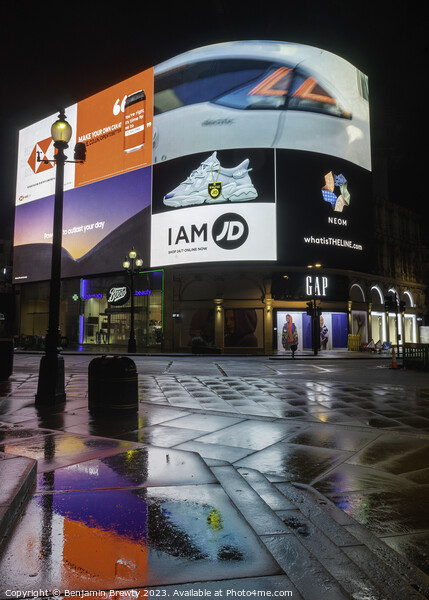 London Piccadilly Circus  Picture Board by Benjamin Brewty