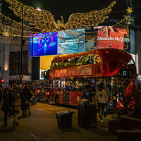 Buy canvas prints of Piccadilly At Christmas by Benjamin Brewty