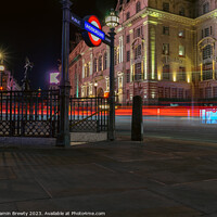 Buy canvas prints of Piccadilly Circus Long Exposure by Benjamin Brewty