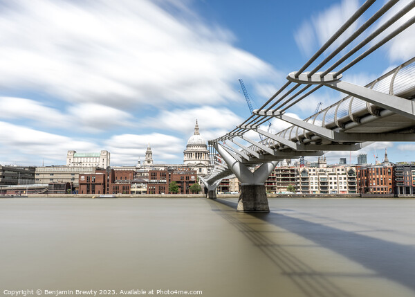 River Thames Long Exposure  Picture Board by Benjamin Brewty