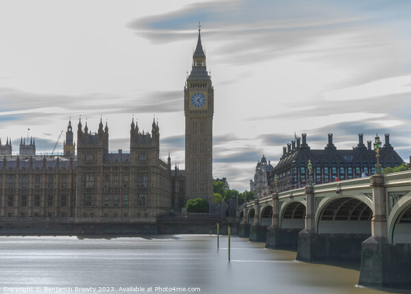 London Long Exposure  Picture Board by Benjamin Brewty