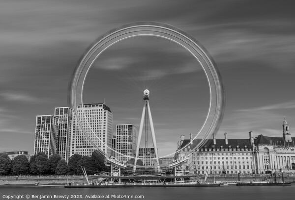 London Eye Long Exposure  Picture Board by Benjamin Brewty