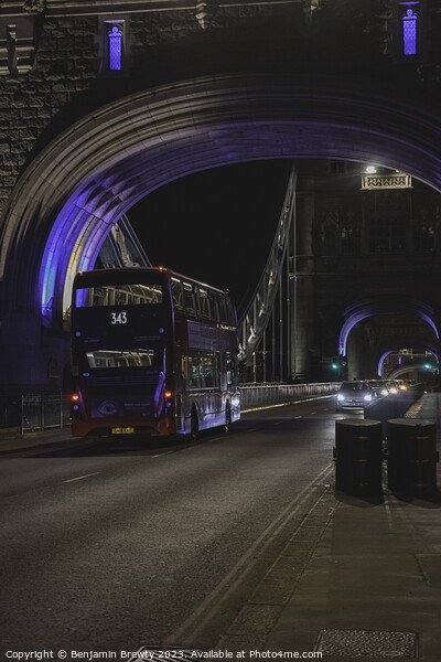 Bus On Tower Bridge  Picture Board by Benjamin Brewty
