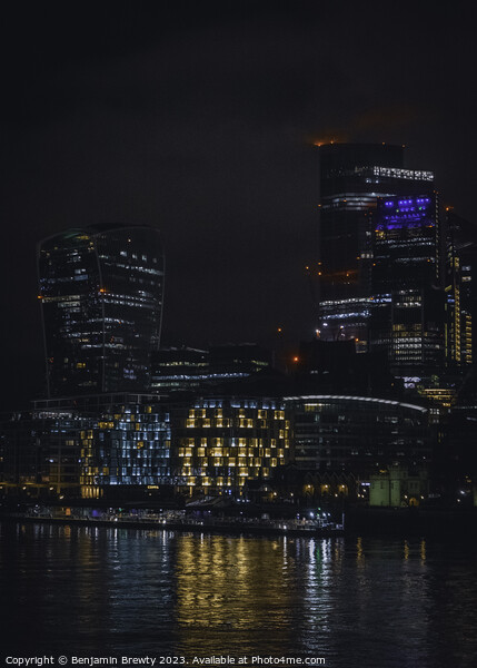 London Skyline  Picture Board by Benjamin Brewty