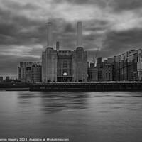 Buy canvas prints of Battersea Power Station Black & White by Benjamin Brewty