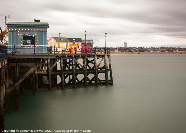 Southend Pier Long Exposure  Picture Board by Benjamin Brewty