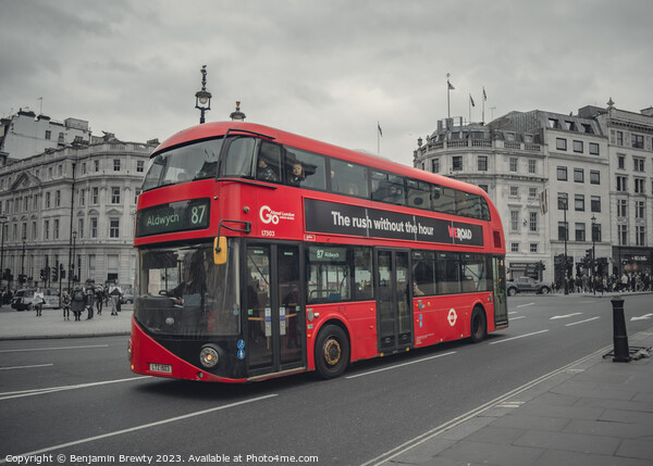London Bus Picture Board by Benjamin Brewty