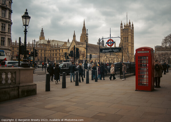 London Parliament Street Shot Picture Board by Benjamin Brewty