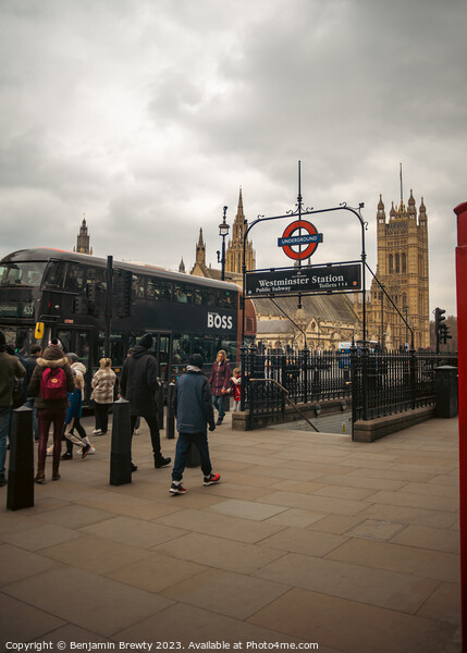 Westminster Street Shot Picture Board by Benjamin Brewty