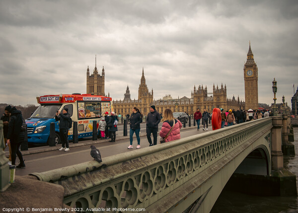 Westminster Bridge View Picture Board by Benjamin Brewty