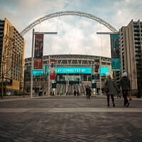 Buy canvas prints of Wembley Stadium Street Photography by Benjamin Brewty