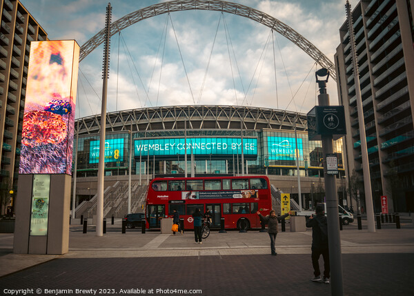 Street Photography Wembley Stadium Picture Board by Benjamin Brewty