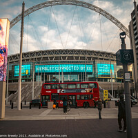 Buy canvas prints of Street Photography Wembley Stadium by Benjamin Brewty