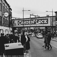 Buy canvas prints of Camden Lock Sign  by Benjamin Brewty