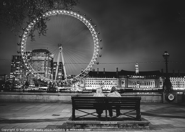 London Eye Street Photography / Long Exposure  Picture Board by Benjamin Brewty