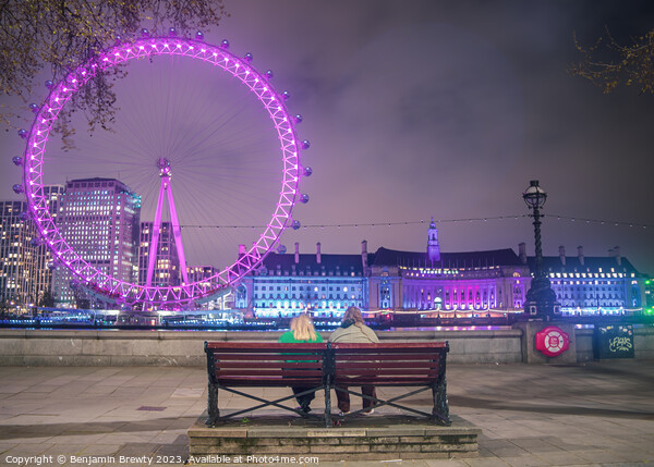 London Eye Street Photography Picture Board by Benjamin Brewty