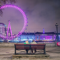 Buy canvas prints of London Eye Street Photography by Benjamin Brewty