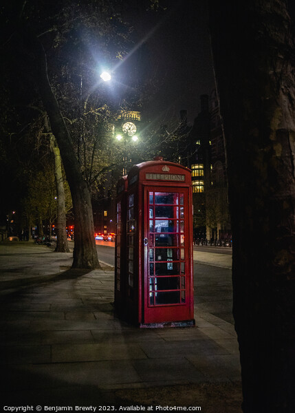 Red Phone Box / Big Ben  Picture Board by Benjamin Brewty