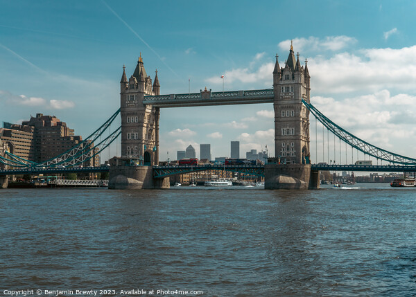 Tower Bridge Blue Skies  Picture Board by Benjamin Brewty