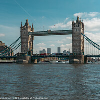 Buy canvas prints of Tower Bridge Blue Skies  by Benjamin Brewty