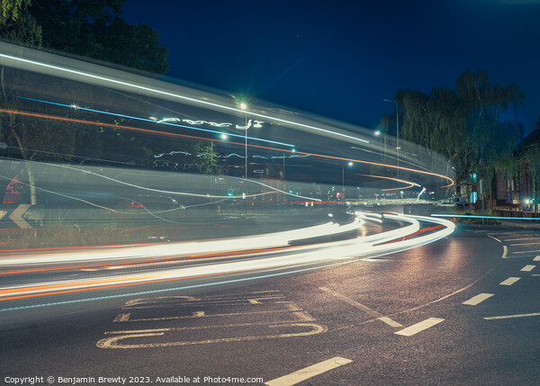 Mill Hill Circus Long Exposure Picture Board by Benjamin Brewty