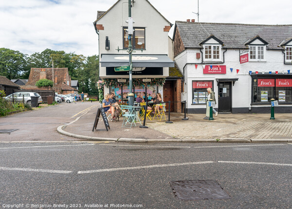 Shops In Wheathampstead Picture Board by Benjamin Brewty