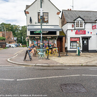 Buy canvas prints of Shops In Wheathampstead by Benjamin Brewty
