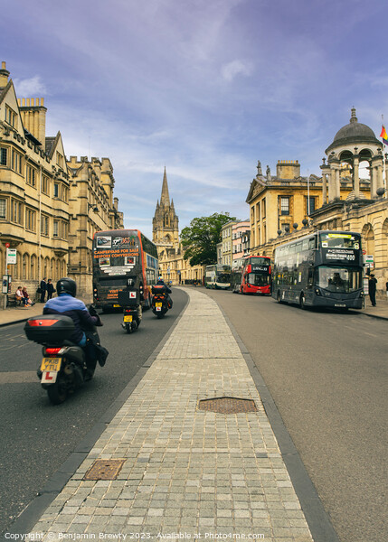 Oxford City Centre Picture Board by Benjamin Brewty