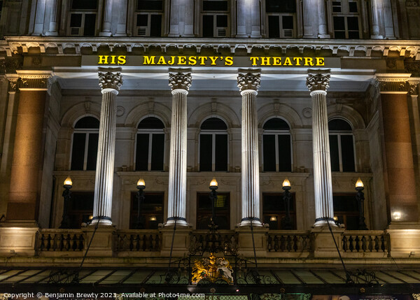 His Majesty's Theatre Picture Board by Benjamin Brewty