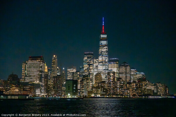 Lower Manhattan Skyline Picture Board by Benjamin Brewty