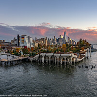 Buy canvas prints of Lower Manhattan Sunset by Benjamin Brewty