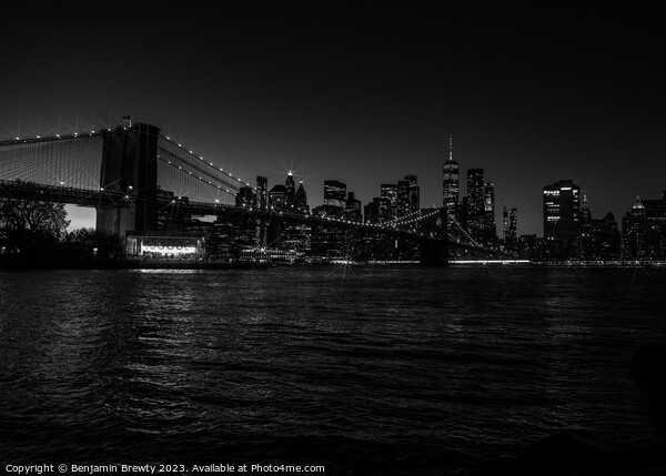 New York Skyline Picture Board by Benjamin Brewty
