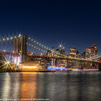 Buy canvas prints of New York Skyline Star Filter by Benjamin Brewty