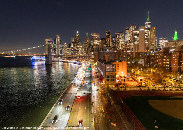 Manhattan Bridge Picture Board by Benjamin Brewty