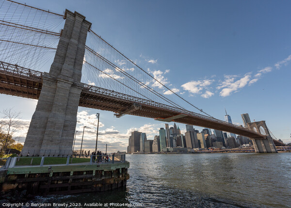 Brooklyn Bridge  Picture Board by Benjamin Brewty