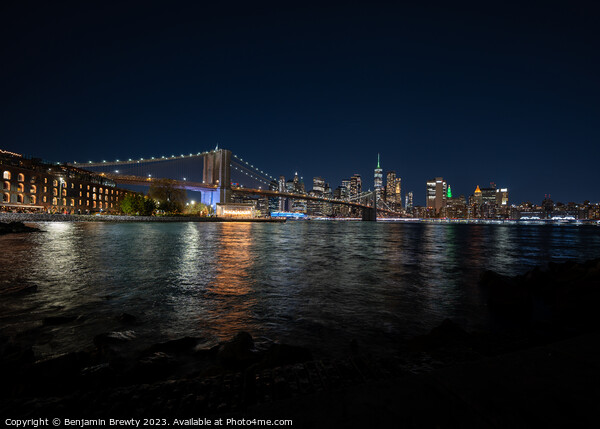 Manhattan Long Exposure Picture Board by Benjamin Brewty